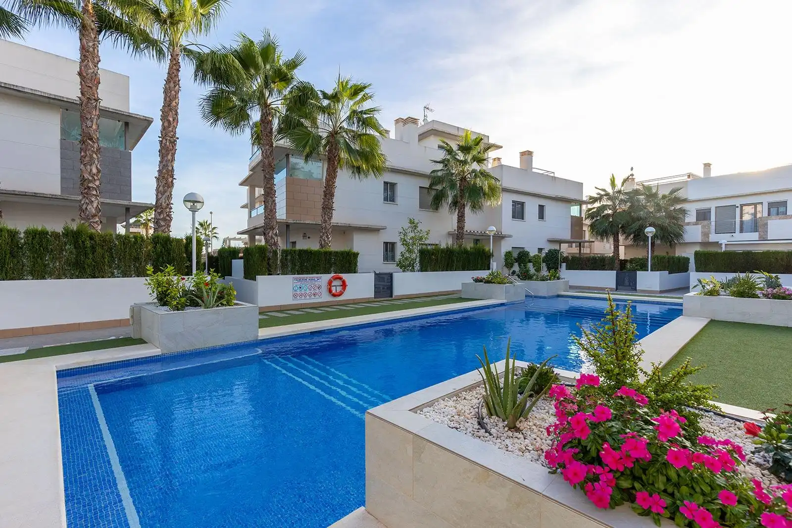 Swimming pool of Duplexes for sale in Rojales  with Air Conditioner, Heating and Private garden