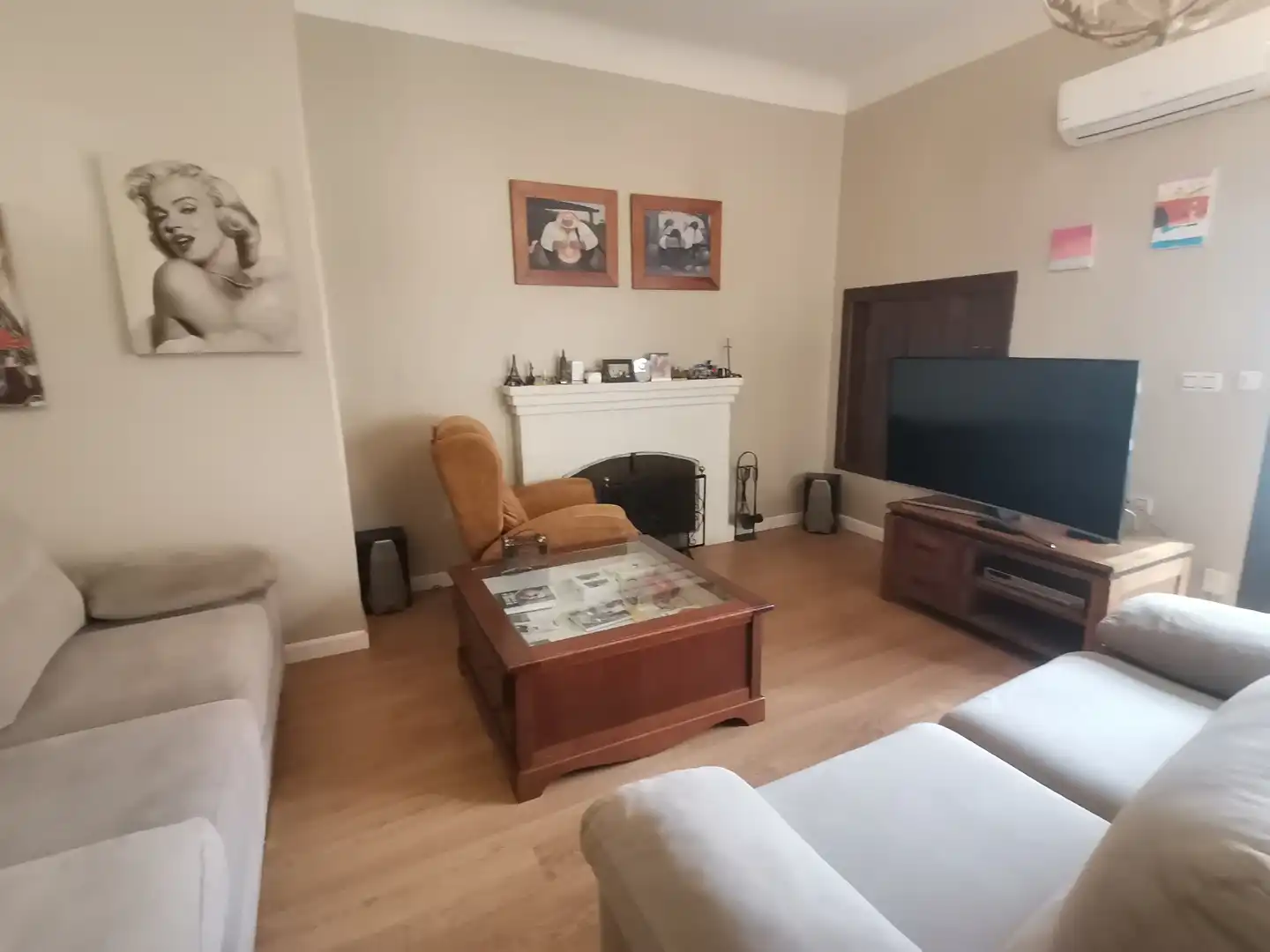 Living room of Houses for sale in Almería  with Air Conditioner, Private garden and Terrace