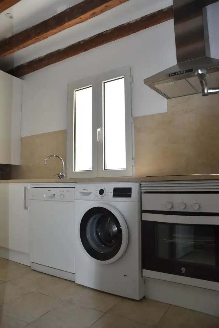Cocina de Ático de alquiler en Madrid con Aire acondicionado, Calefacción y Parquet