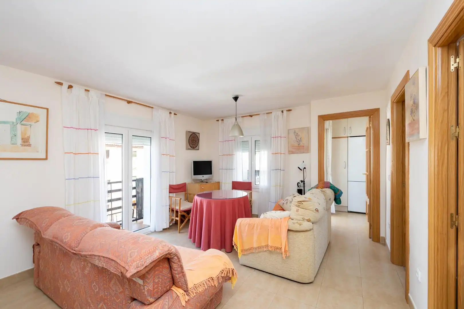 Living room of Flat for sale in Huétor de Santillán  with Terrace and Furnished