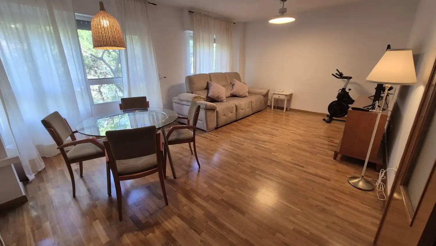 Sala d'estar de Pis de lloguer en Murcia amb Aire condicionat, Traster i Moblat