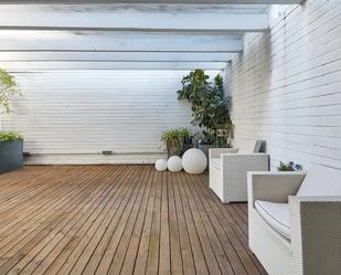 Terrace of Single-family semi-detached for sale in  Barcelona Capital  with Air Conditioner, Heating and Private garden