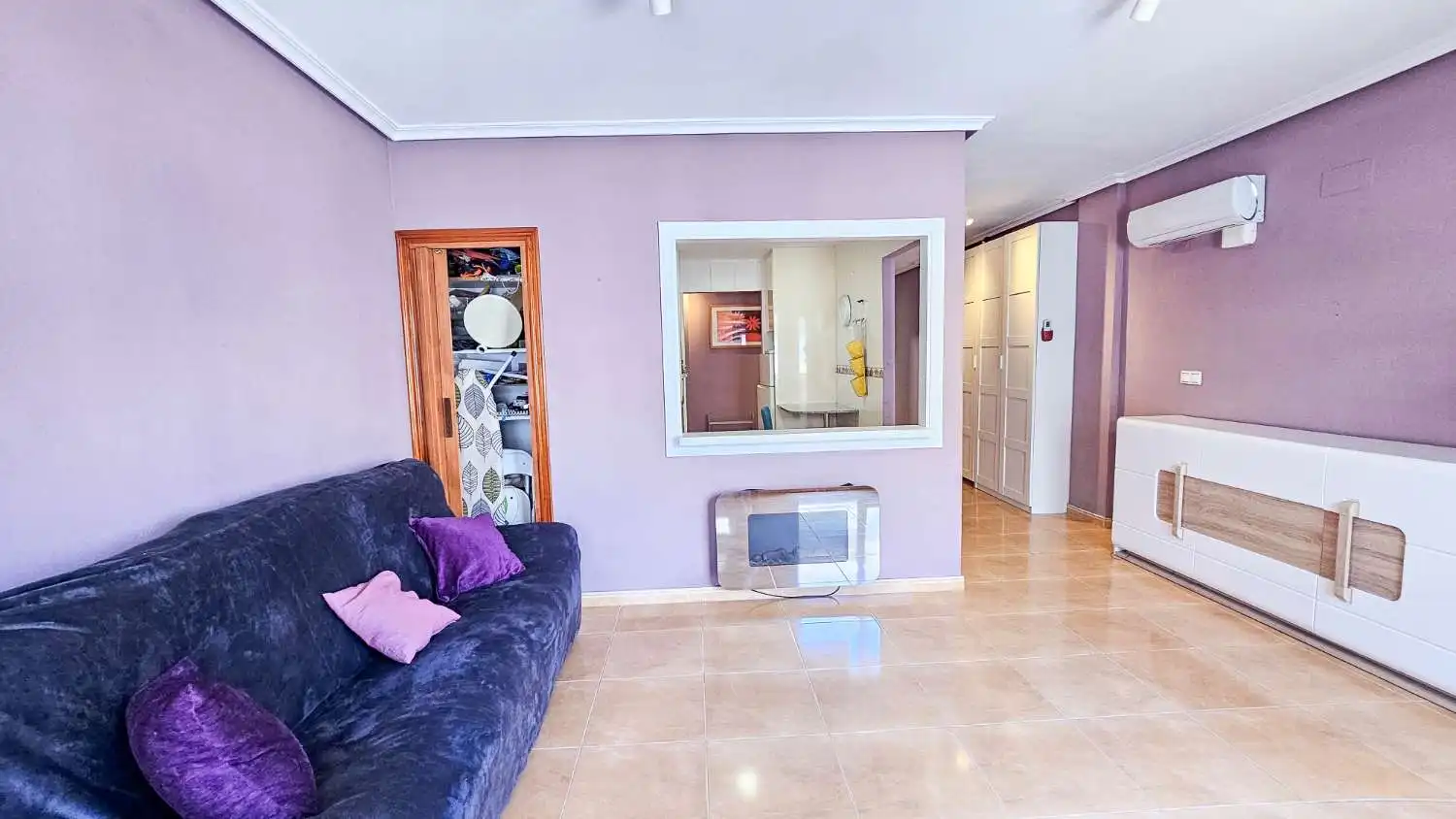 Sala de estar de Apartamento en venta en Torrevieja con Aire acondicionado, Calefacción y Terraza