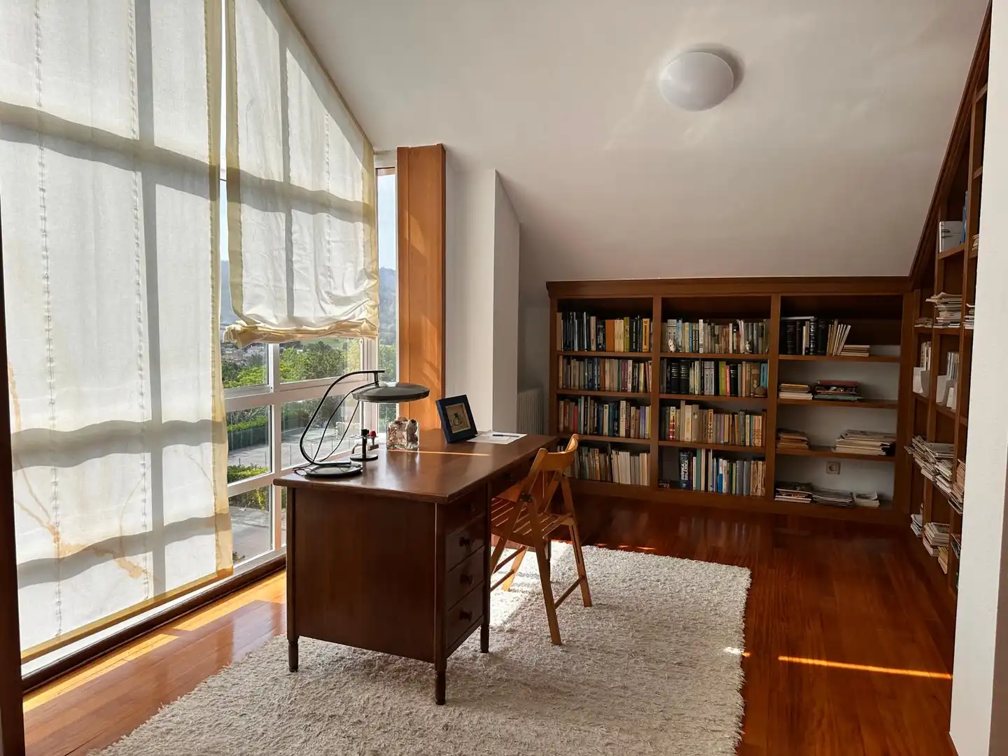 Living room of Detached homes for sale in Brión  with Heating, Private garden and Parquet flooring