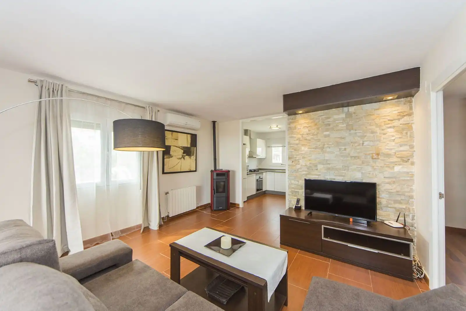 Living room of Houses for sale in Calpe / Calp  with Air Conditioner, Heating and Private garden