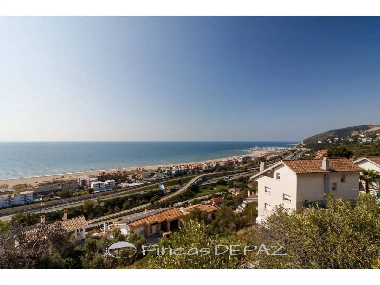 Exterior view of Houses for sale in Sitges  with Private garden, Terrace and Swimming Pool