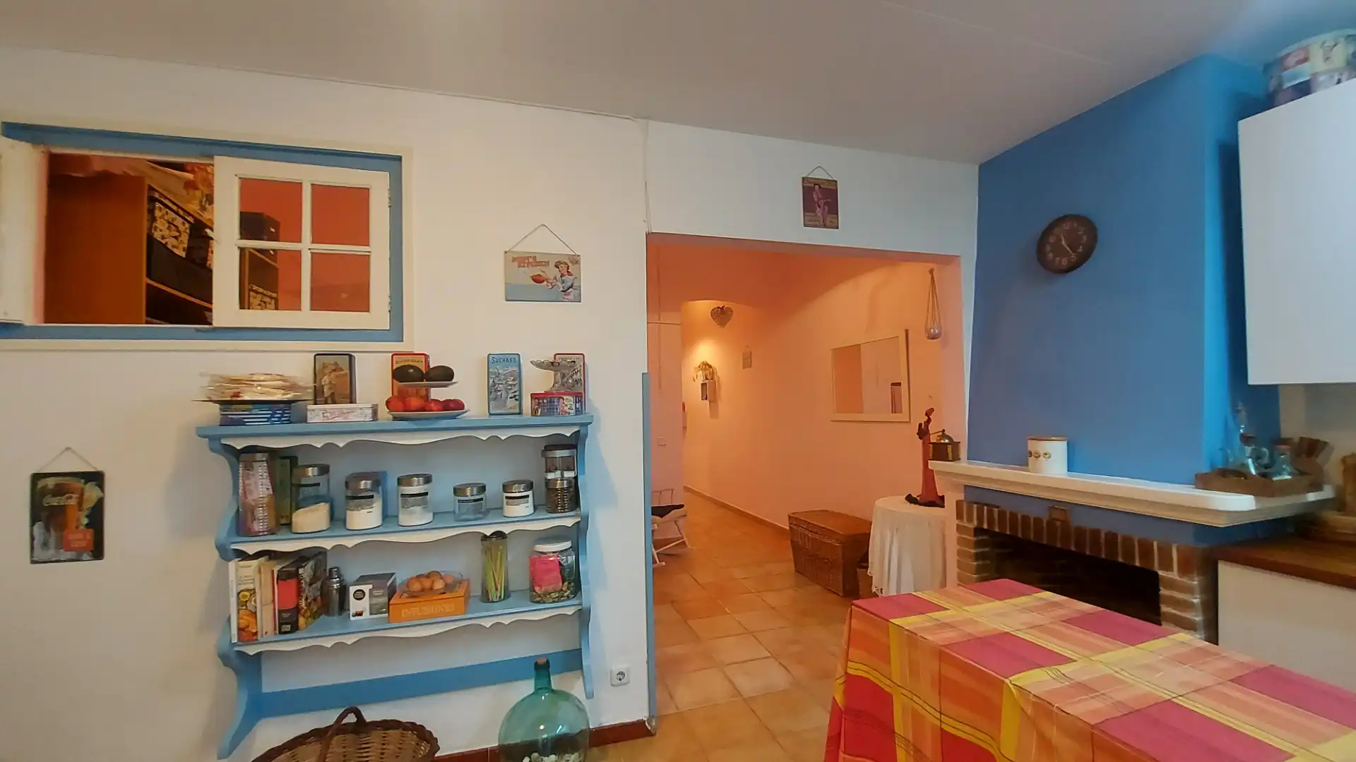 Cocina de Casa adosada en venta en Caldes d'Estrac con Calefacción, Parquet y Amueblado