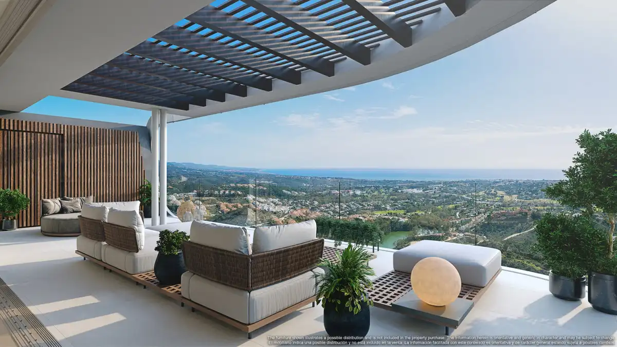 Terrasse von Erdgeschoss zum Verkauf in Benahavís mit Klimaanlage, Privatgarten und Terrasse