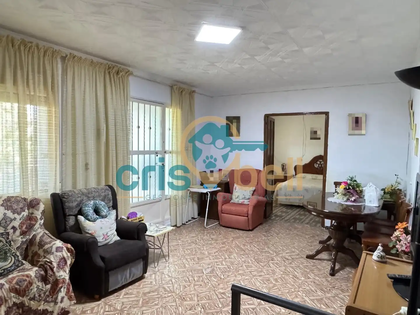 Sala de estar de Casa o chalet en venta en Lorca con Aire acondicionado, Jardín privado y Amueblado