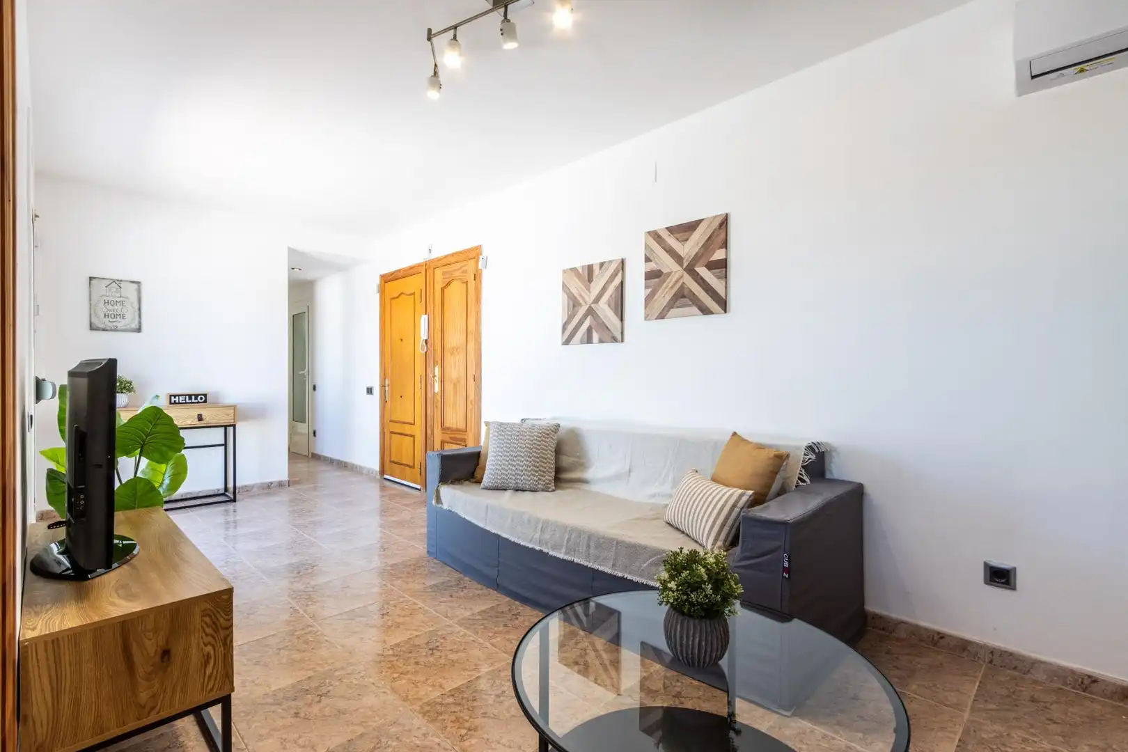 Wohnzimmer von Dachboden zum Verkauf in Terrassa mit Klimaanlage, Heizung und Terrasse