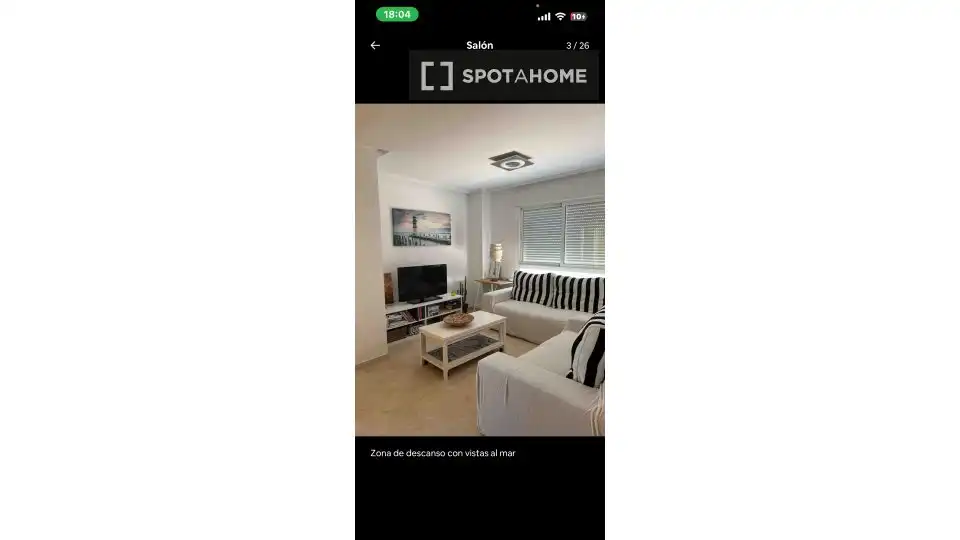 Bedroom of Apartments for share in El Campello  with Air Conditioner, Terrace and Furnished