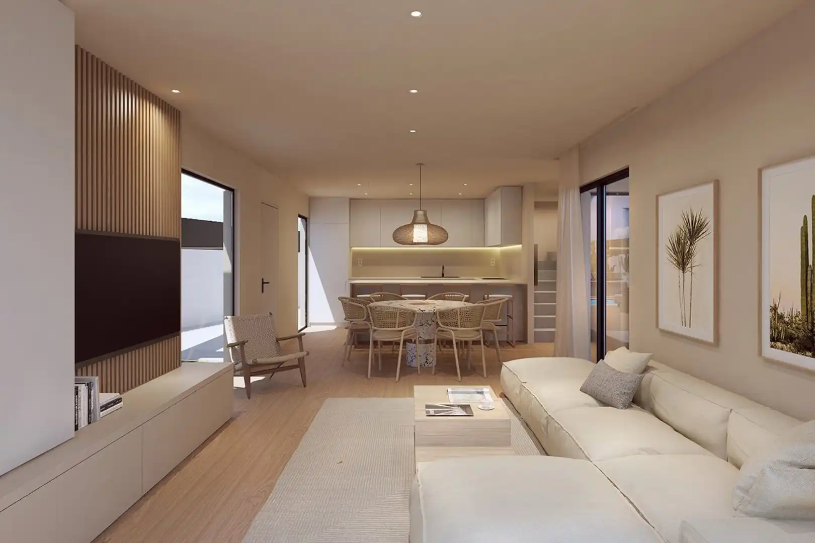 Sala d'estar de Casa o xalet en venda en Murcia amb Aire condicionat, Jardí privat i Terrassa