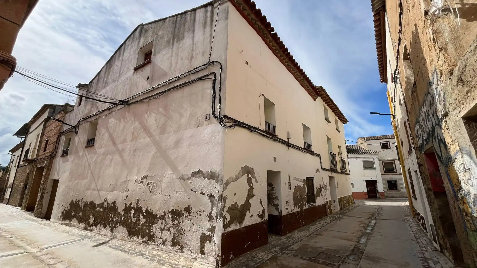 Vista exterior de Casa o chalet en venta en Ontiñena con Terraza