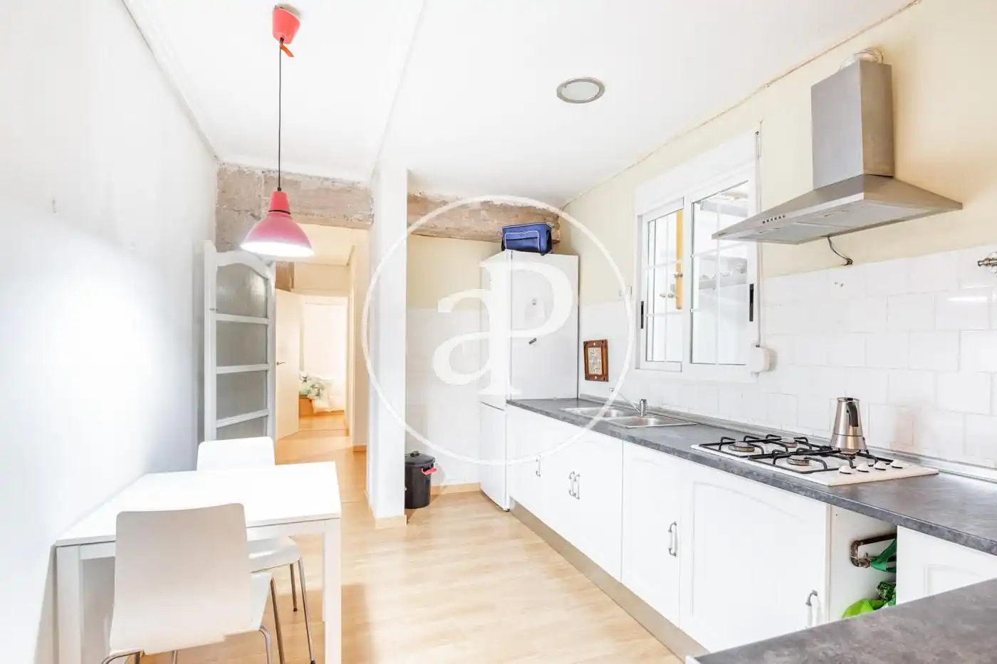 Cocina de Piso de alquiler en Valencia con Aire acondicionado, Calefacción y Terraza