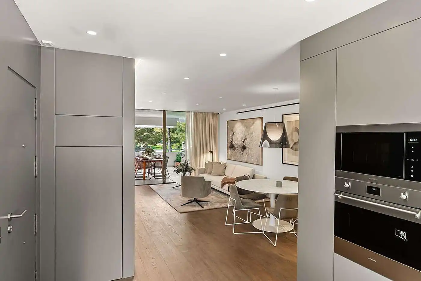 Sala d'estar de Apartament en venda en Calvià amb Aire condicionat, Calefacció i Jardí privat