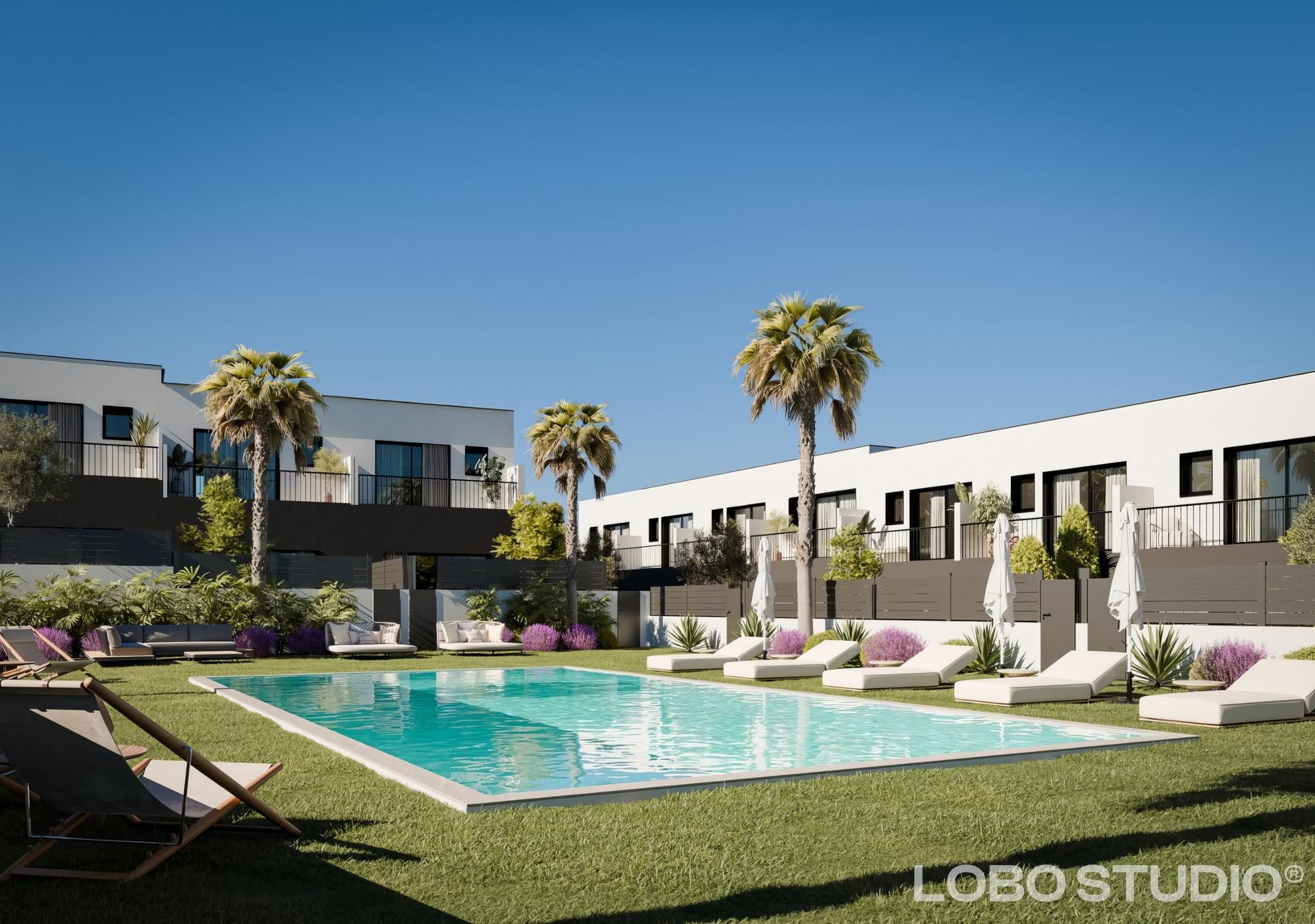 Swimming pool of Single-family semi-detached for sale in Vidreres  with Heating and Community pool