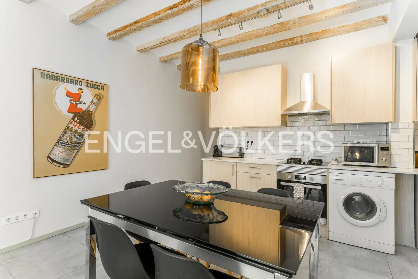 Kitchen of Flat for rent in Barcelona  with Air Conditioner, Heating and Storage room