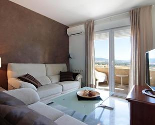 Living room of Flat to rent in  Granada Capital  with Heating, Parquet flooring and Terrace