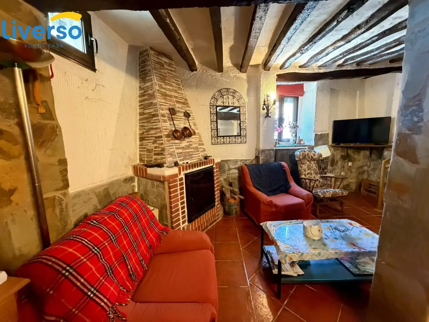 Living room of Houses for sale in Briviesca  with Heating, Storage room and Furnished