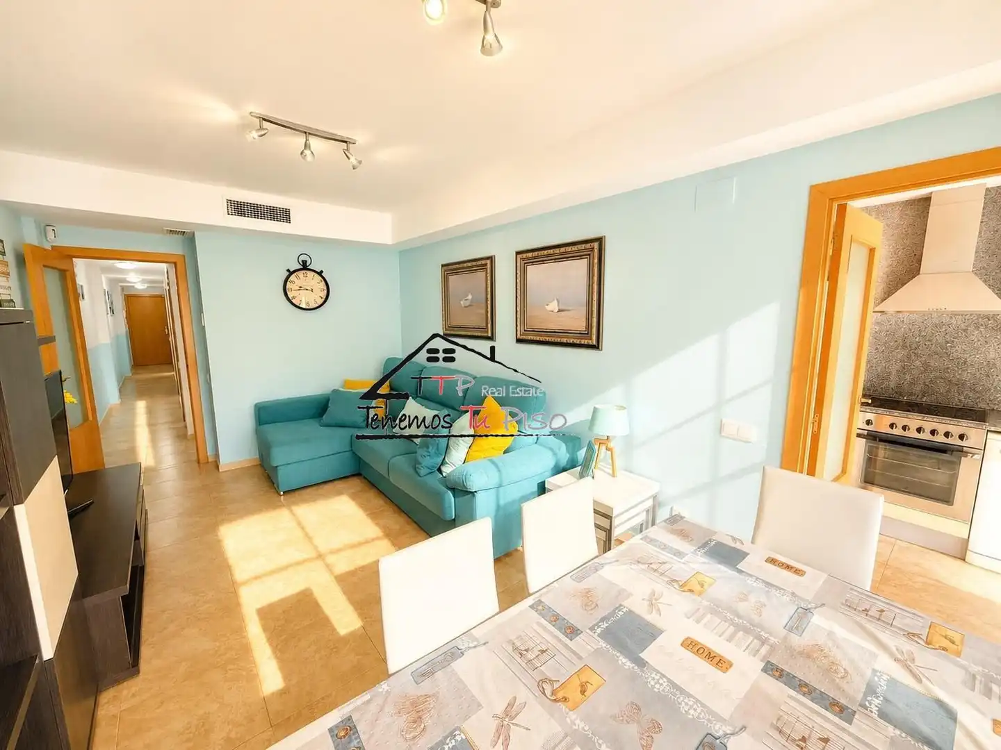 Sala de estar de Apartamento en venta en Benicarló con Aire acondicionado, Terraza y Amueblado