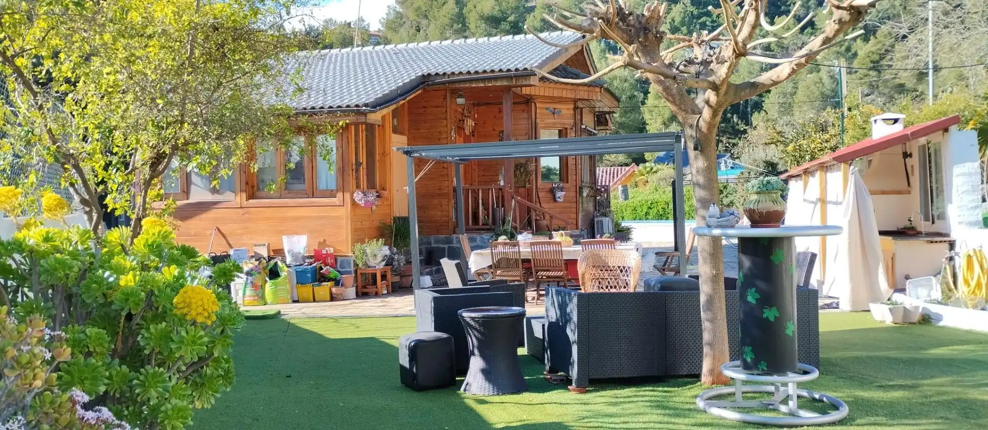 Terrassa de Casa o xalet en venda en Vallirana amb Aire condicionat, Calefacció i Jardí privat