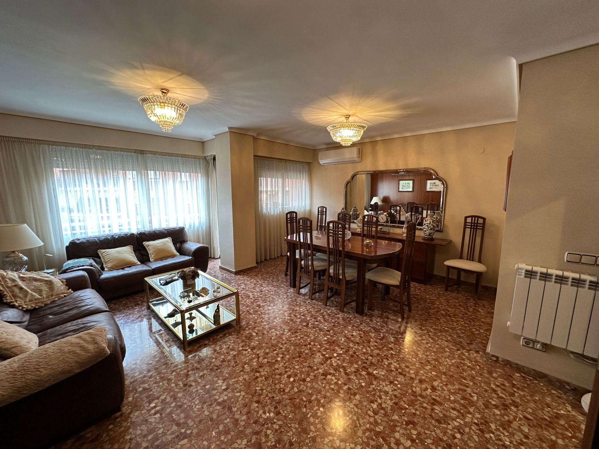 Living room of Flat for sale in Castellón de la Plana / Castelló de la Plana  with Air Conditioner, Storage room and Balcony