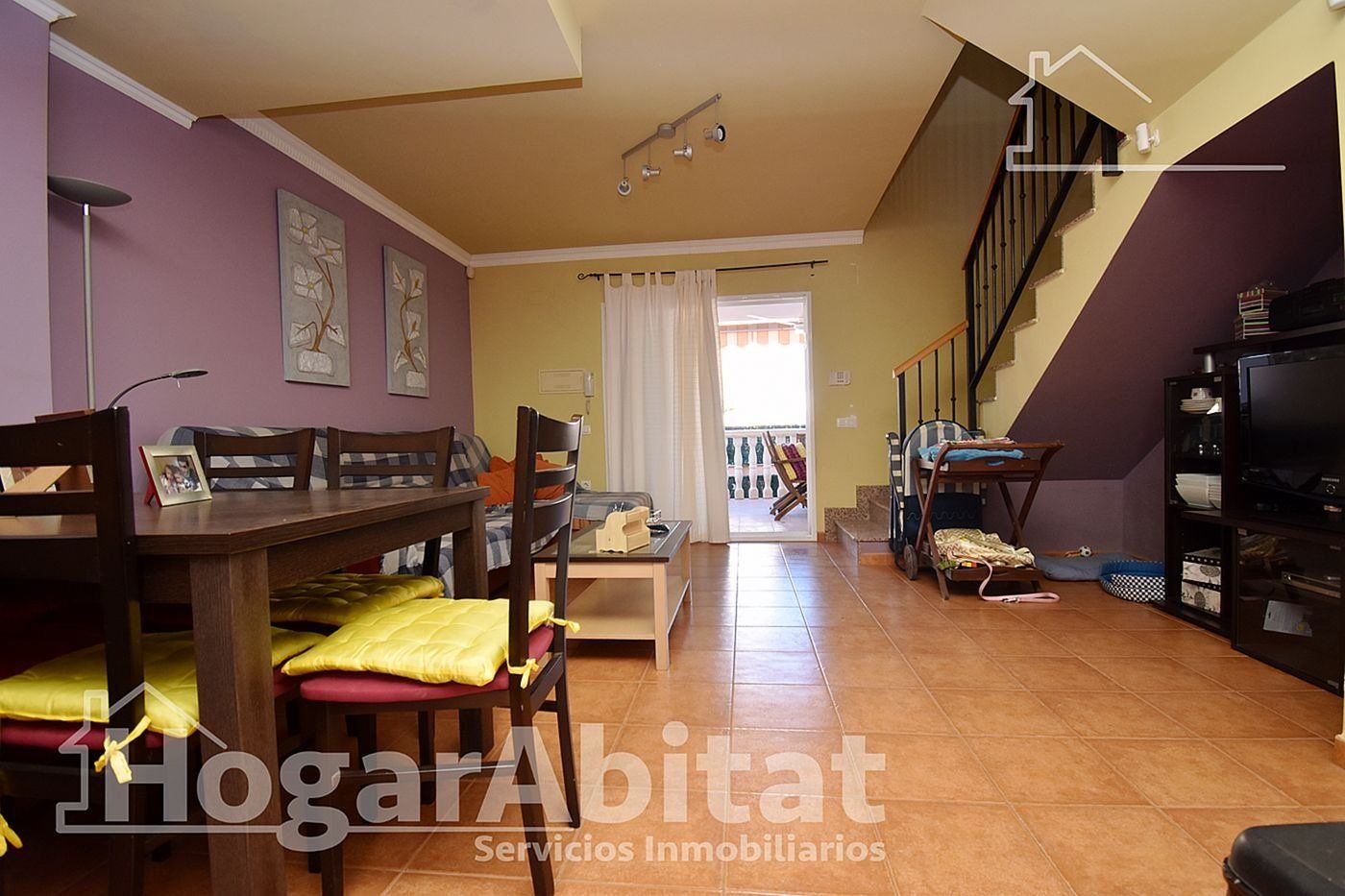 Living room of Single-family semi-detached for sale in Moncofa  with Terrace and Balcony