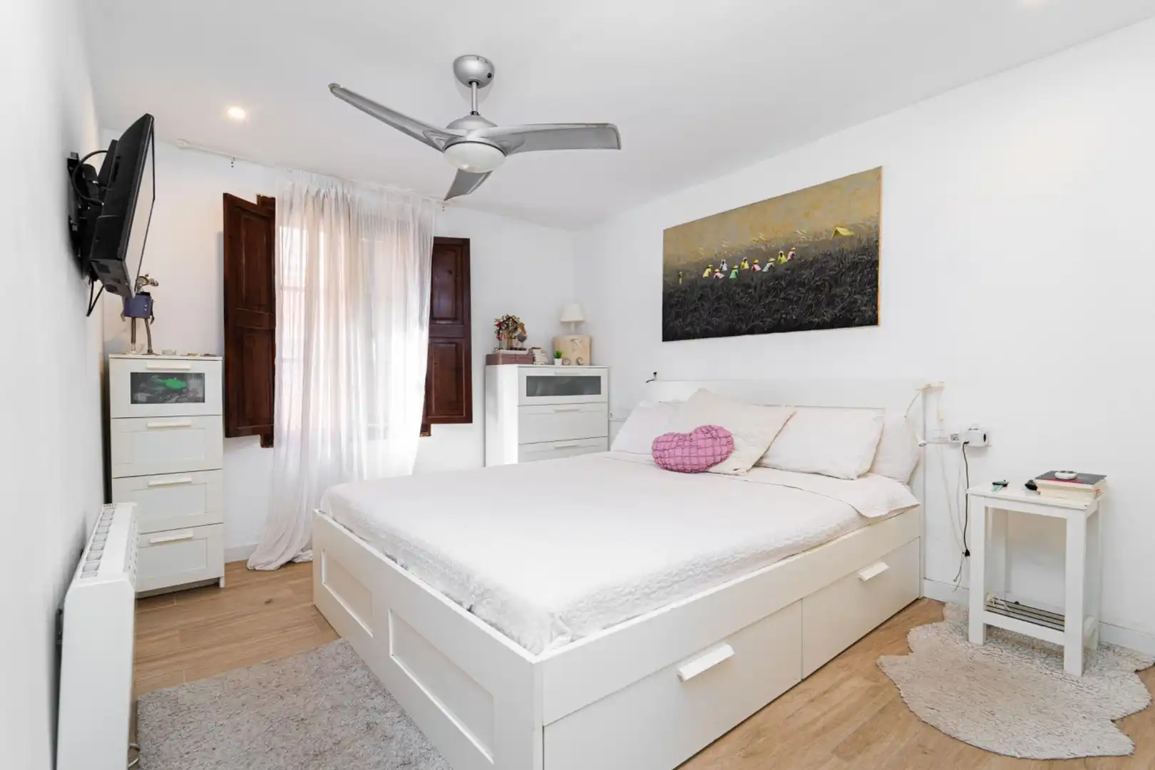 Bedroom of Flat for sale in  Palma de Mallorca  with Air Conditioner, Terrace and Storage room
