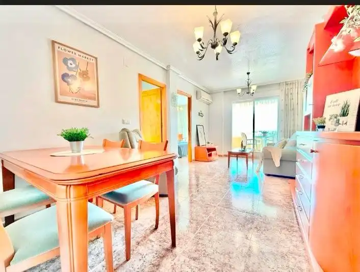 Sala d'estar de Apartament de lloguer en San Pedro del Pinatar amb Aire condicionat, Moblat i Rentadora
