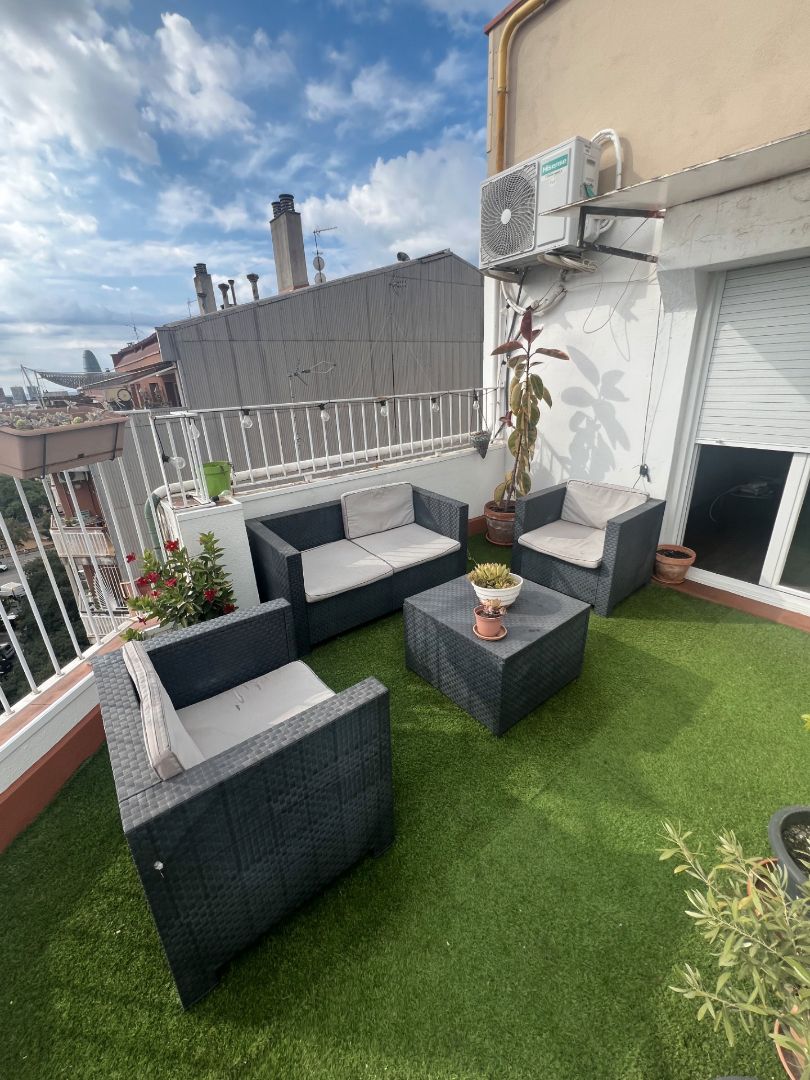 Terrace of Attic to rent in  Barcelona Capital  with Air Conditioner, Heating and Terrace