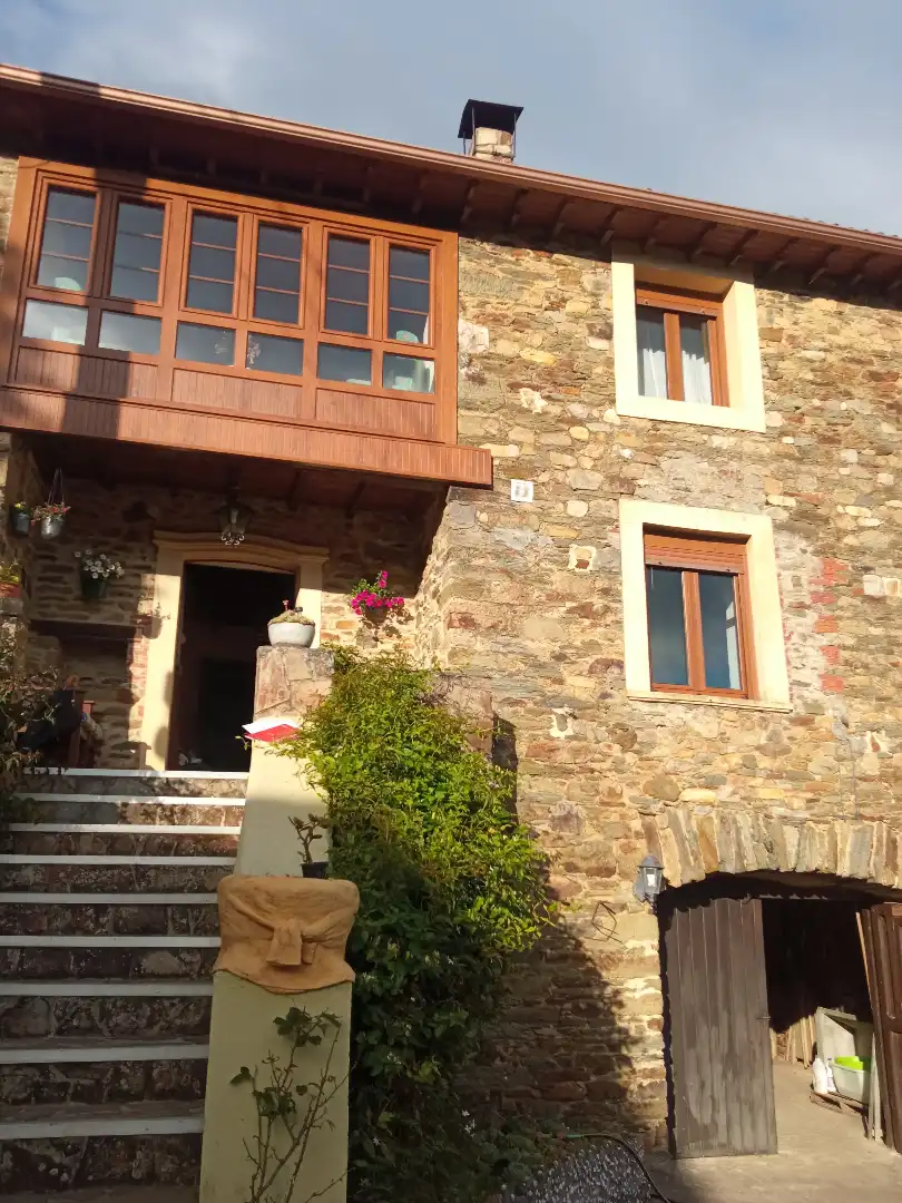 Vista exterior de Finca rústica en venta en Tineo con Jardín privado, Parquet y Terraza