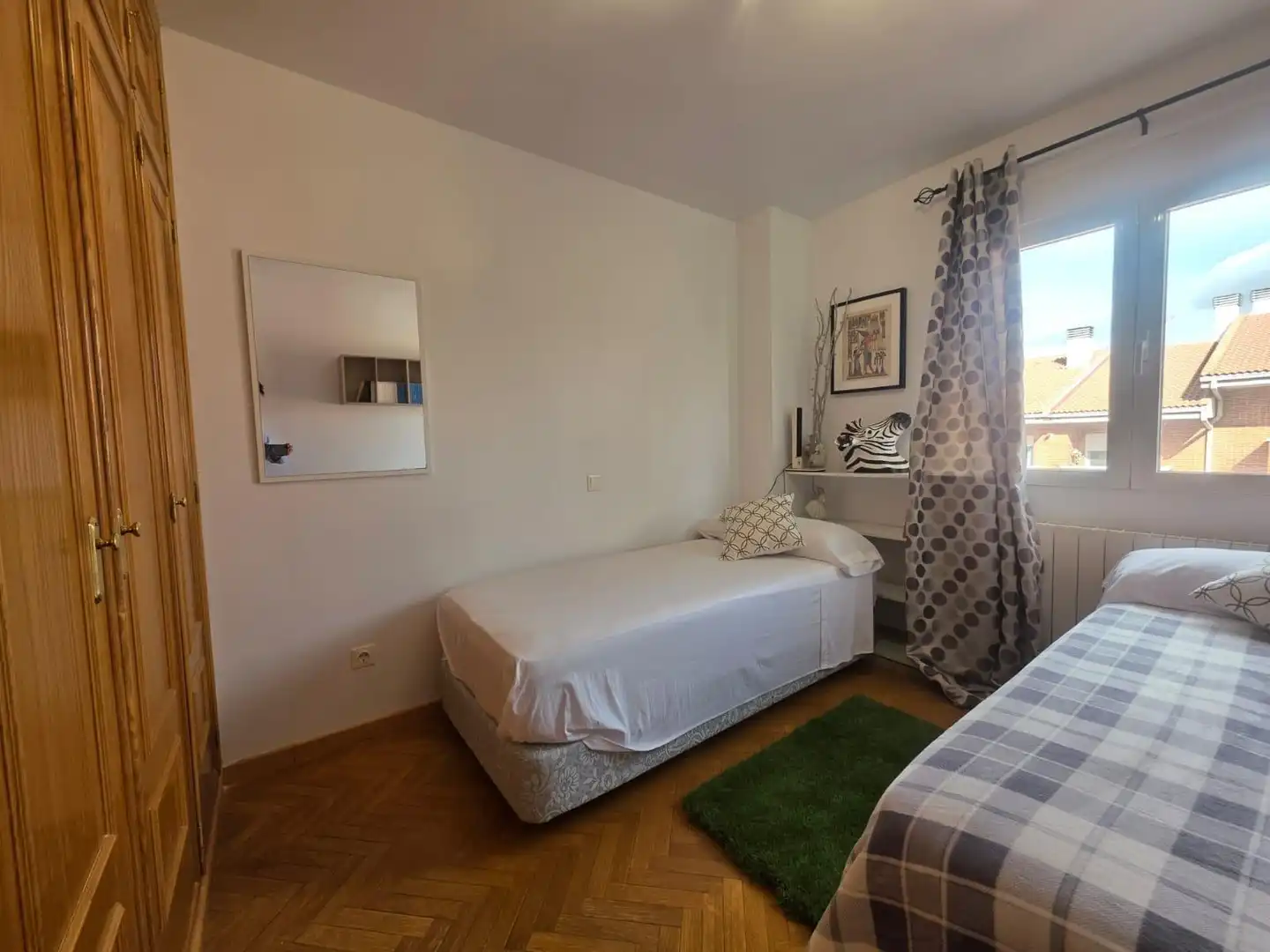 Schlafzimmer von Wohnung zur Miete in Ávila mit Heizung, Parkett und Terrasse