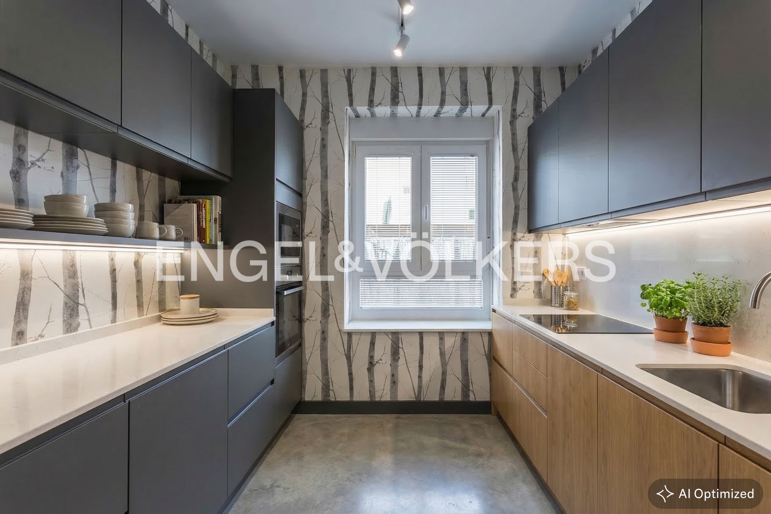 Kitchen of Flat for sale in  Madrid Capital  with Air Conditioner and Heating