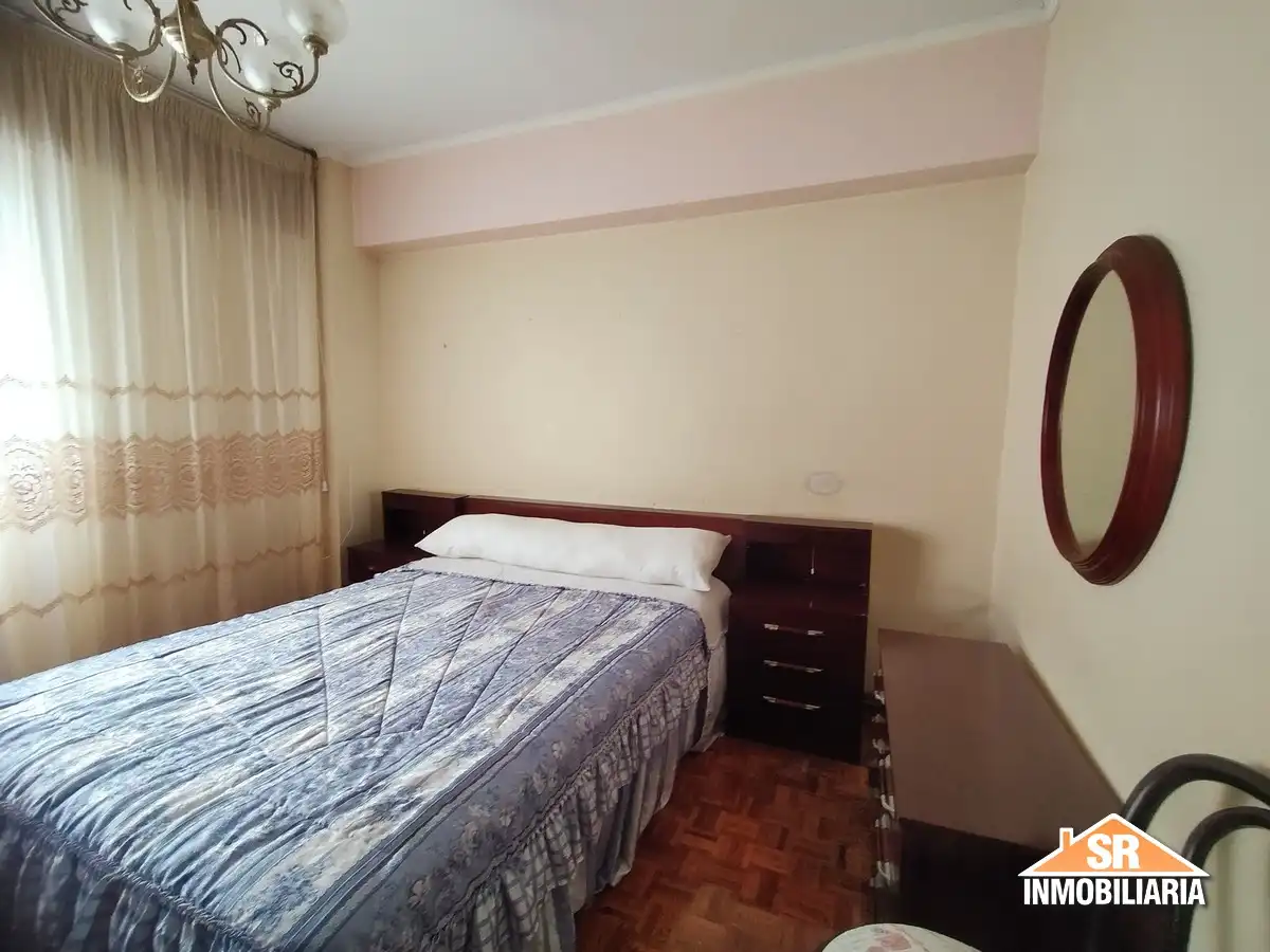 Bedroom of Flat for rent in A Coruña Capital   with Heating, Parquet flooring and Furnished