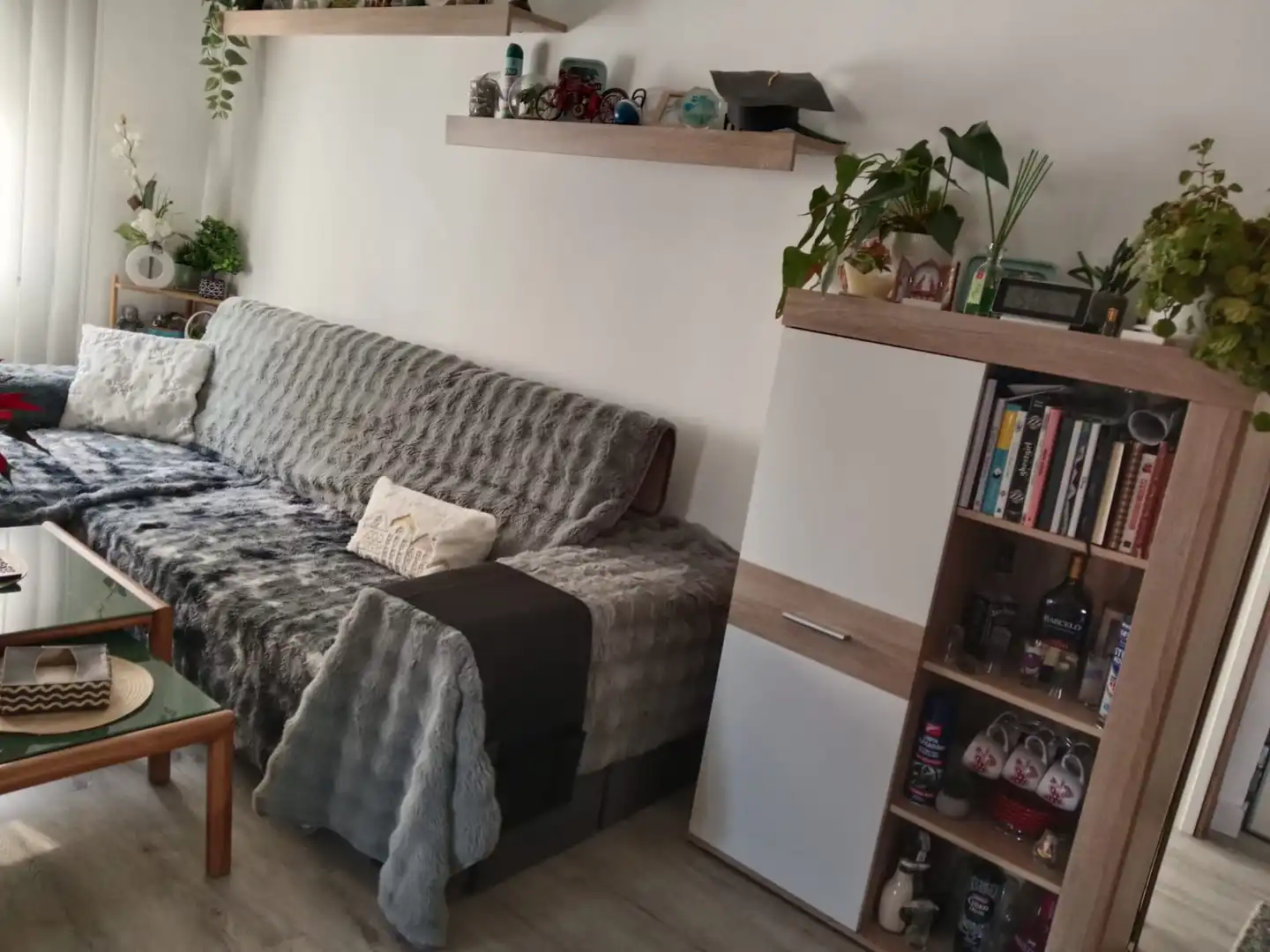 Sala d'estar de Pis en venda en Oviedo  amb Calefacció i Moblat