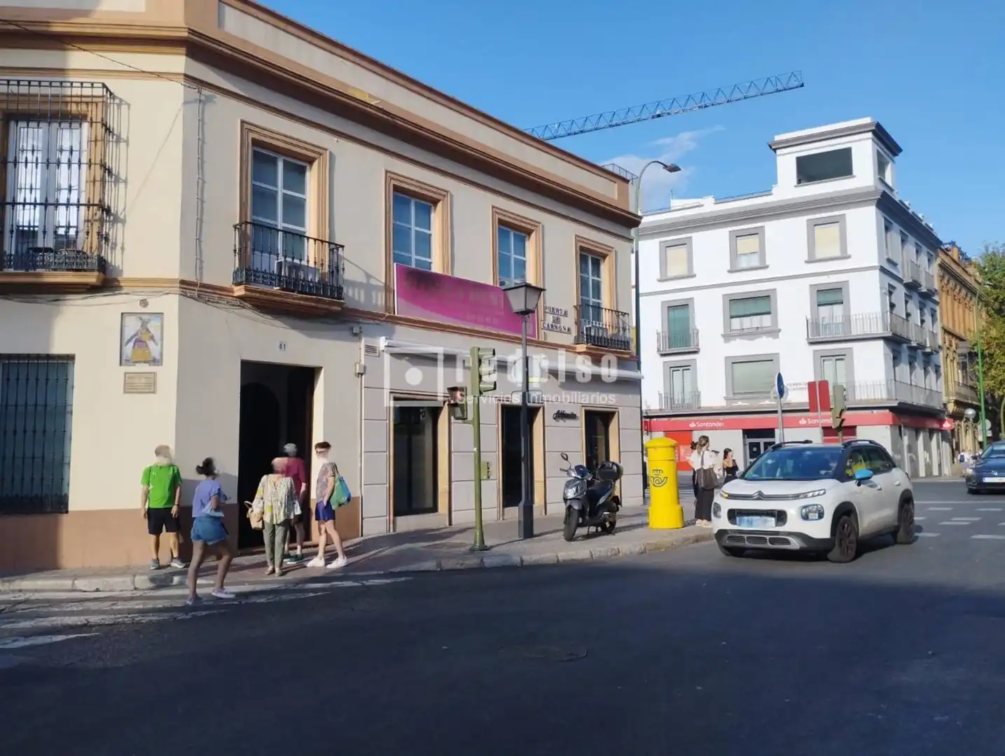 Vista exterior de Pis de lloguer en Sevilla amb Aire condicionat, Terrassa i Moblat