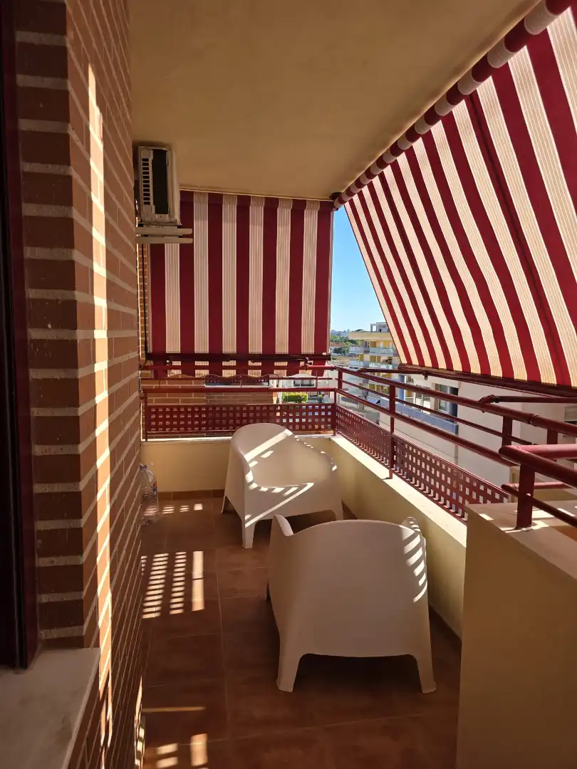 Balcony of Flat for rent in Canet d'En Berenguer  with Air Conditioner, Furnished and Oven