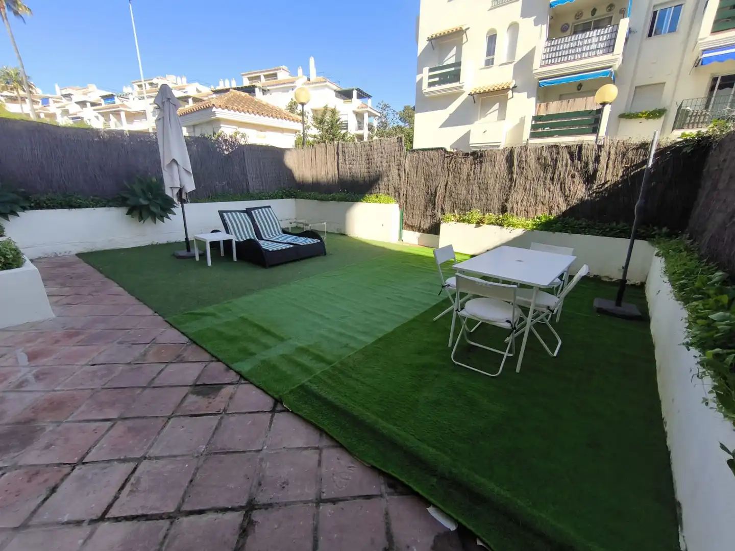 Jardí de Apartament de lloguer en Marbella amb Aire condicionat, Calefacció i Terrassa
