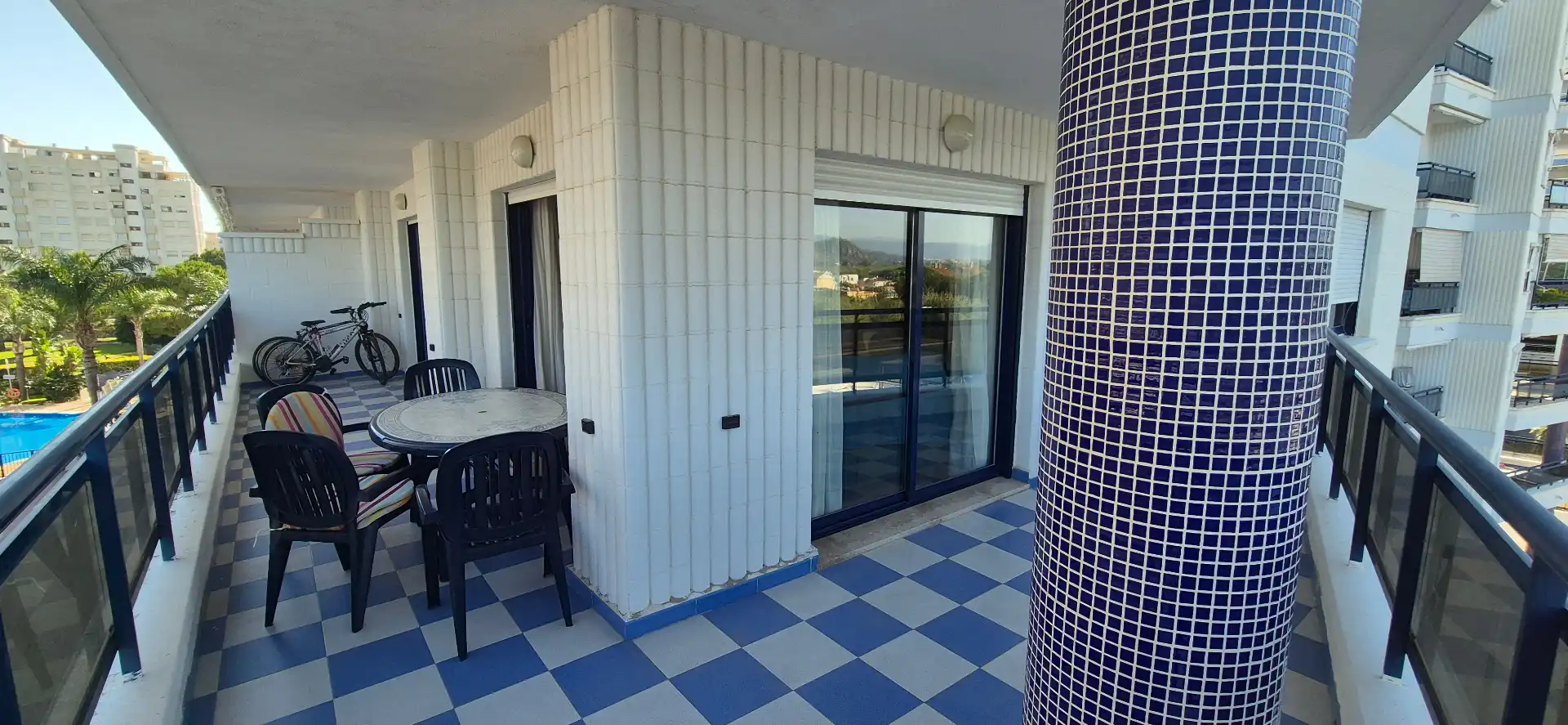 Terrassa de Apartament de lloguer en Gandia amb Aire condicionat, Calefacció i Jardí privat