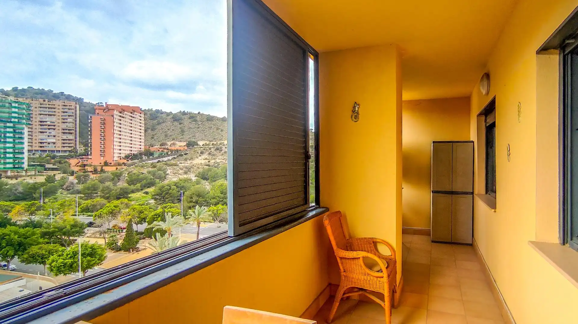 Terrassa de Apartament en venda en Villajoyosa / La Vila Joiosa amb Aire condicionat, Moblat i Piscina comunitària