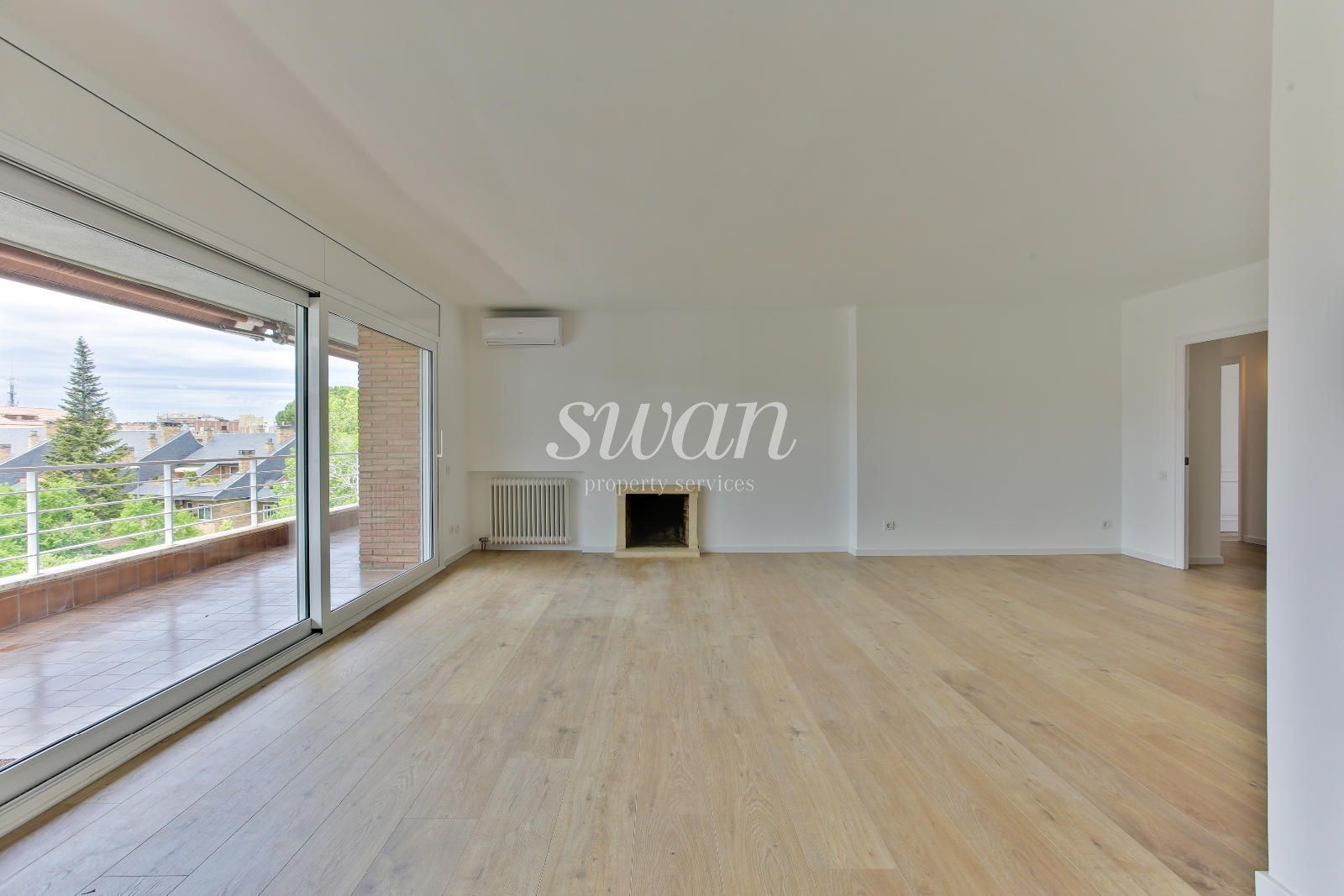 Sala d'estar de Pis de lloguer en Sant Cugat del Vallès amb Aire condicionat, Calefacció i Terrassa