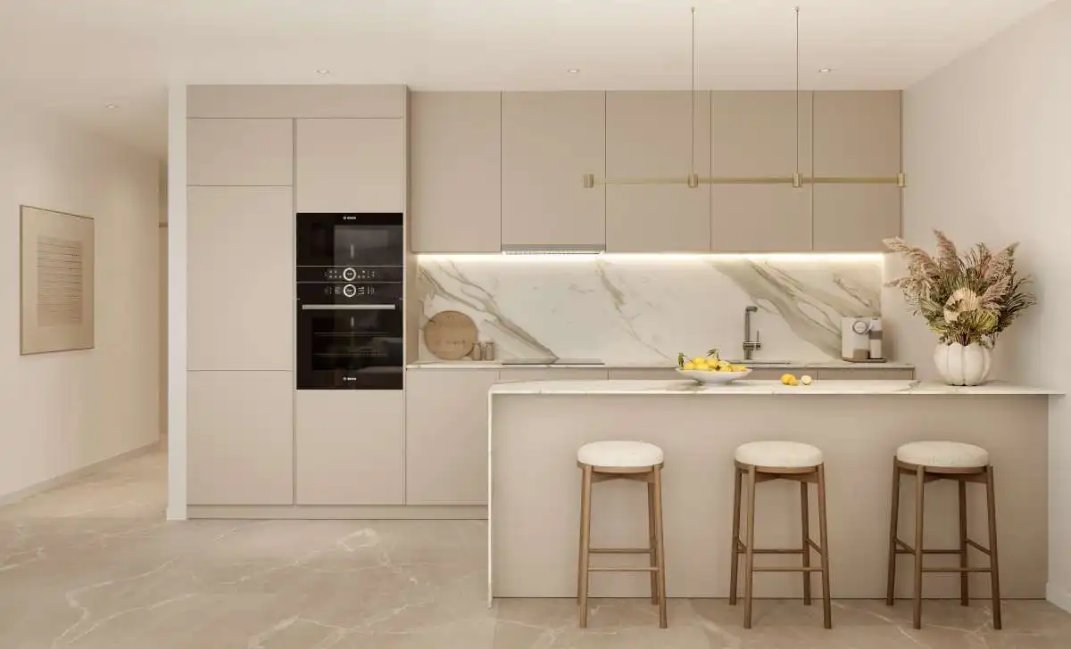 Cocina de Ático en venta en Finestrat con Piscina comunitaria