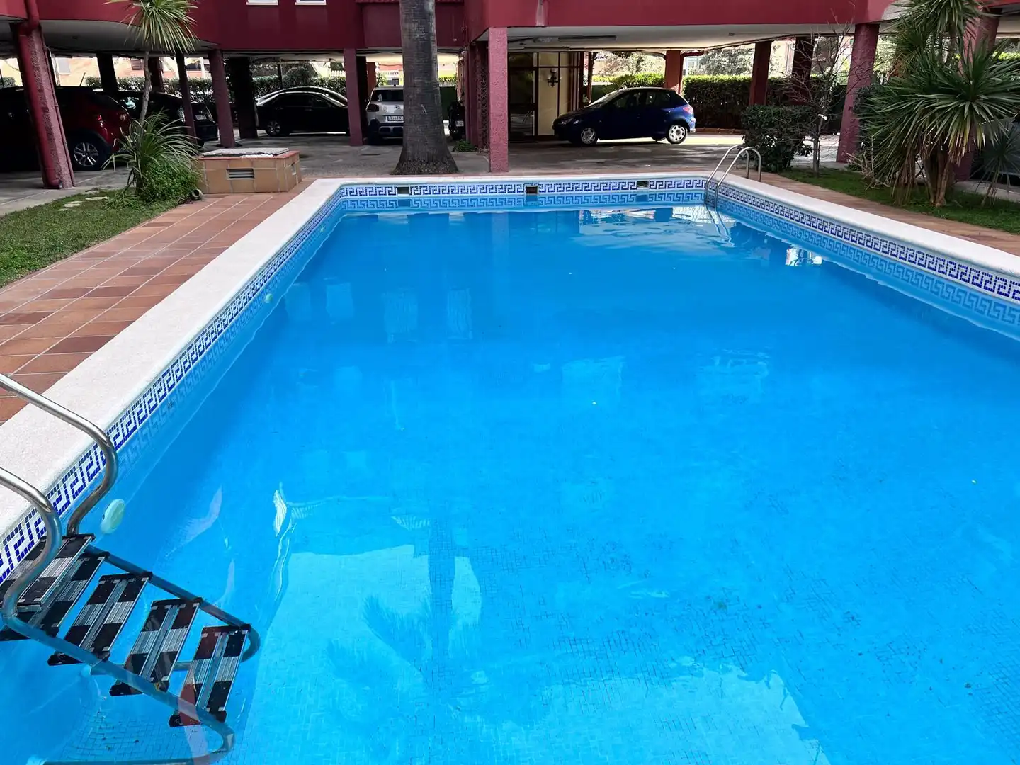 Swimming pool of Flat for sale in Castelldefels  with Private garden, Terrace and Storage room