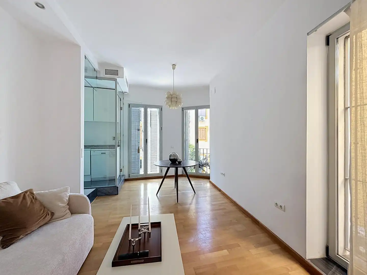 Sala de estar de Ático en venta en Sevilla