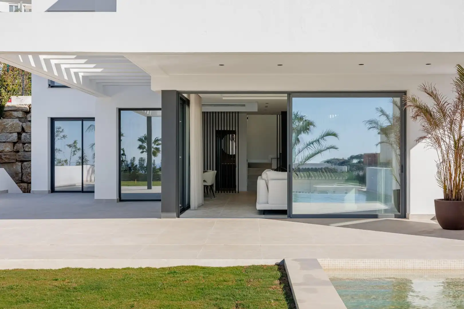 Terrassa de Casa o xalet en venda en Mijas amb Aire condicionat, Calefacció i Jardí privat