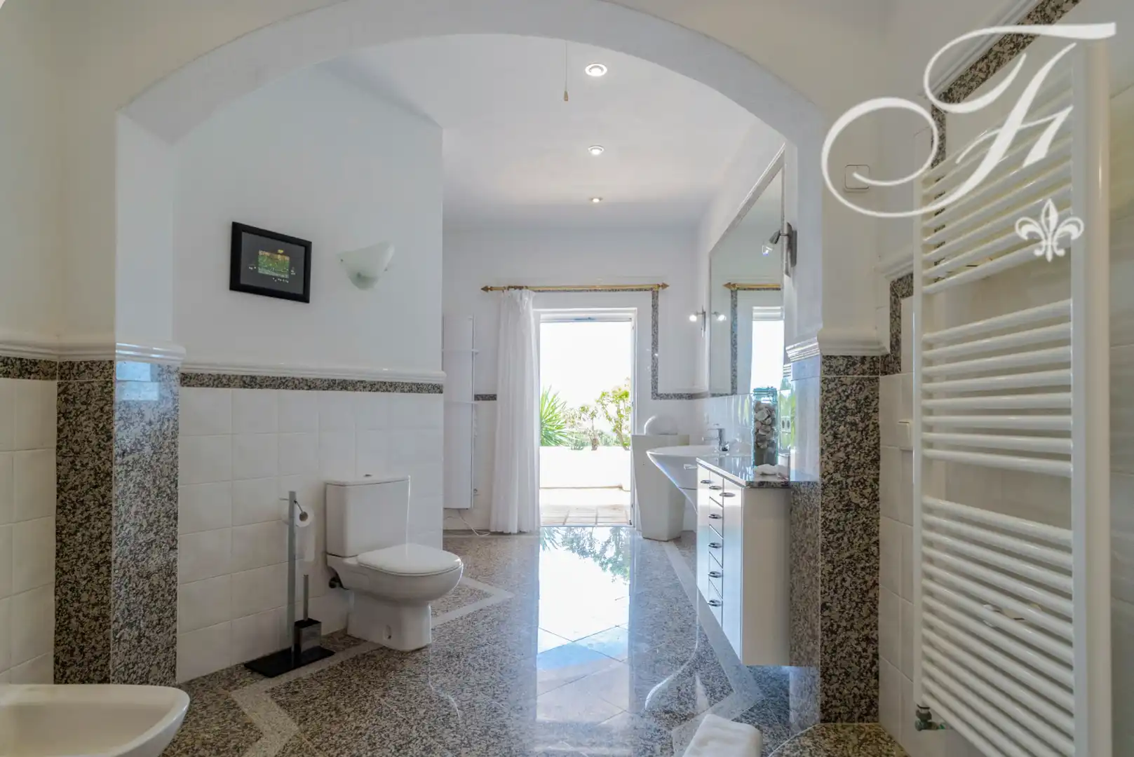 Baño de Casa adosada en venta en Santa Eulària des Riu con Aire acondicionado, Jardín privado y Terraza
