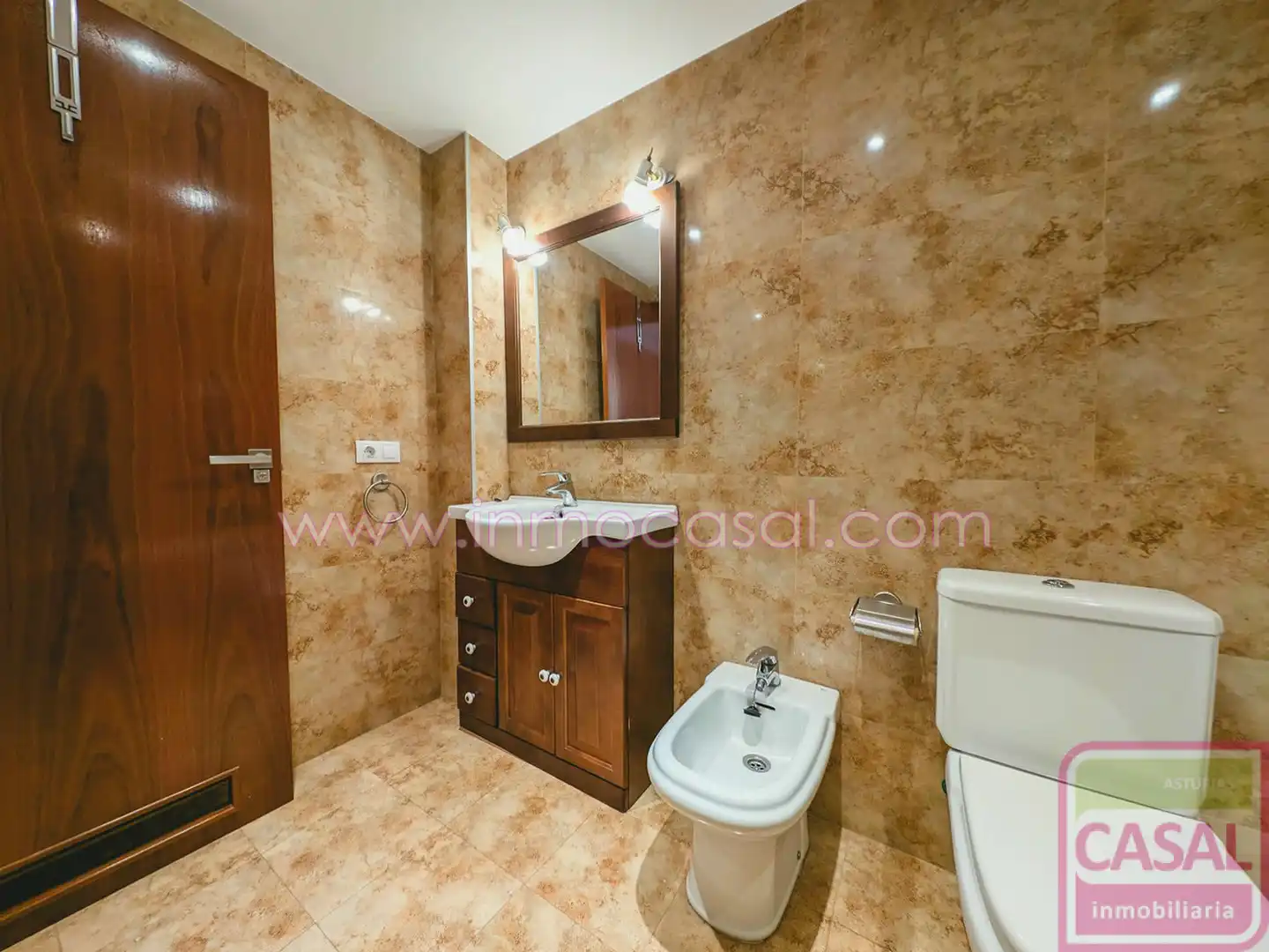 Bathroom of Flat for sale in Langreo  with Heating, Storage room and Furnished