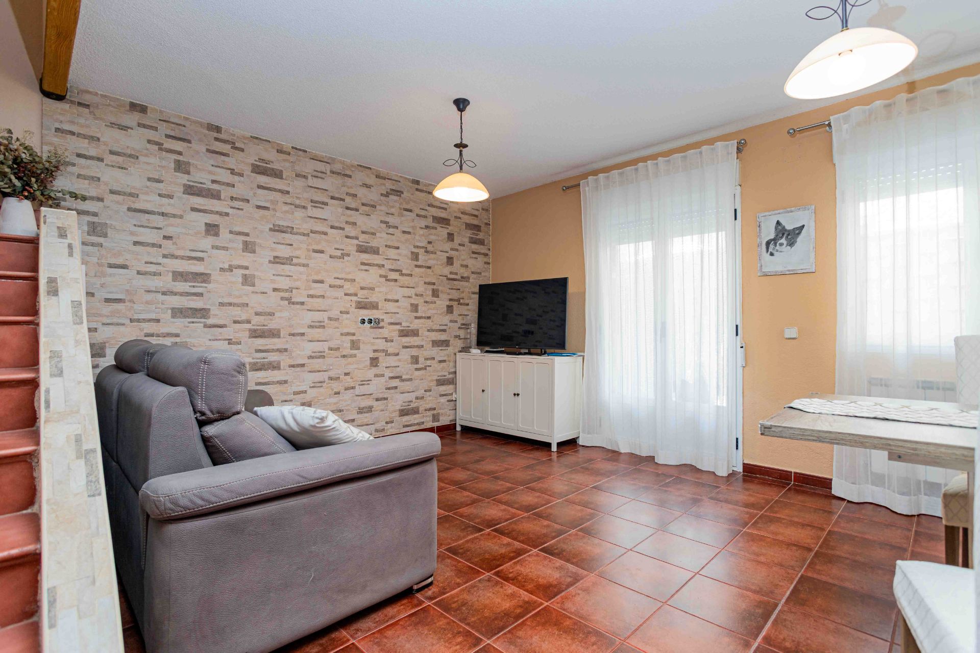 Living room of Single-family semi-detached for sale in El Boalo - Cerceda – Mataelpino  with Heating, Private garden and Furnished