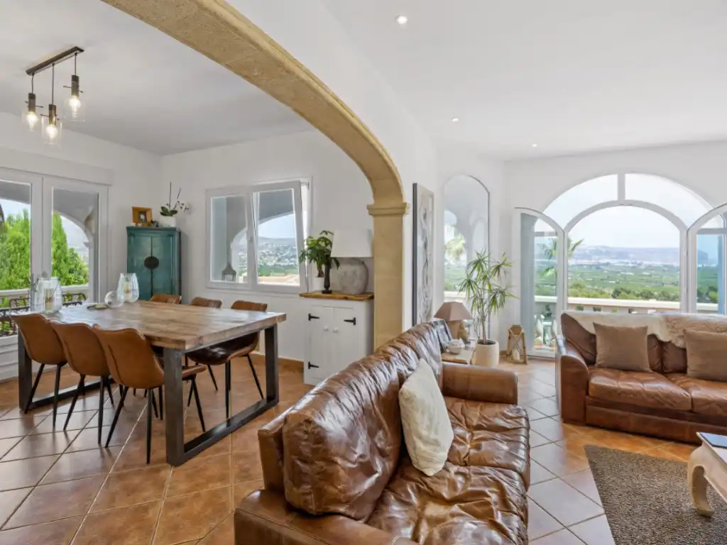 Comedor de Casa o chalet de alquiler en Jávea / Xàbia con Aire acondicionado, Jardín privado y Piscina
