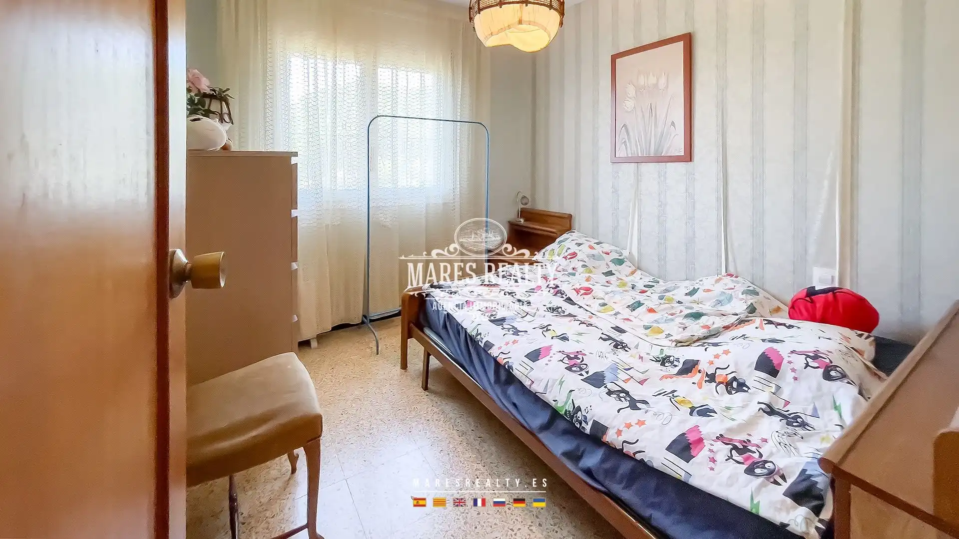 Schlafzimmer von Haus oder Chalet zum Verkauf in Lloret de Mar mit Klimaanlage, Heizung und Privatgarten